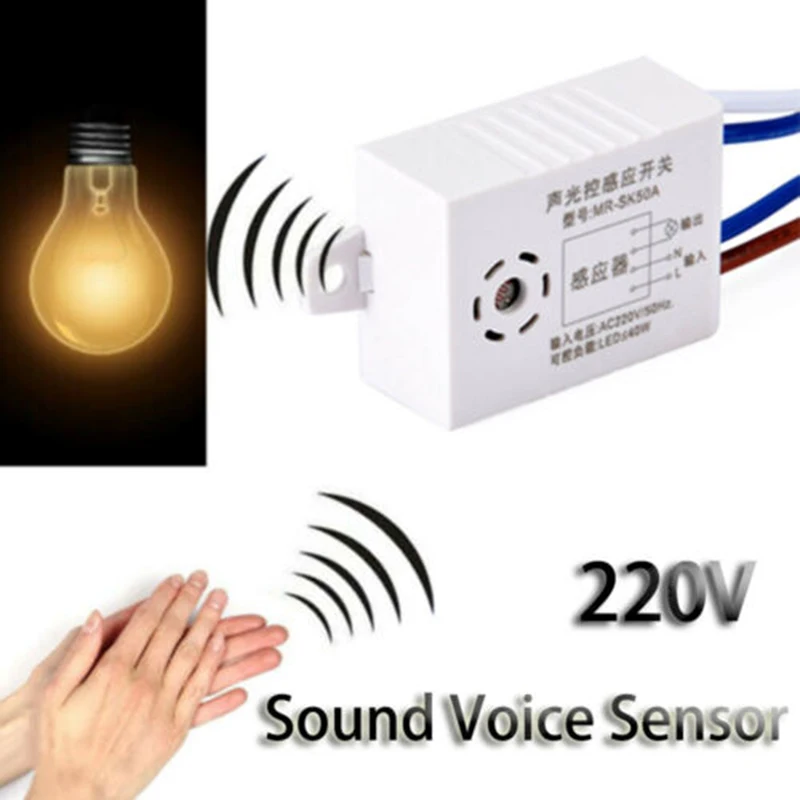 Home Improvement Smart Switches MRSK50A Module 220V Detector Voice Sound Sensor Intelligent Auto On Off Light Switch Akcesoria